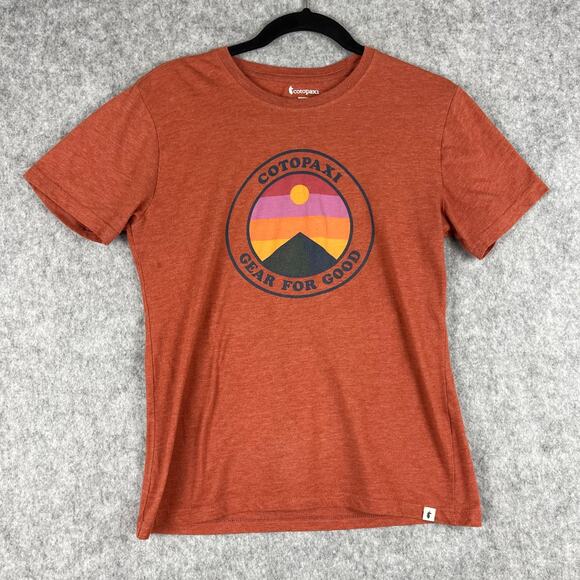 cotopaxi Tops - Cotopaxi Sunny Side T Shirt Womens Small Orange Organic Cotton Recycled Poly Tee